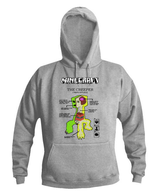 Minecraft džemperis creeper body Minecraft džemperis creeper body